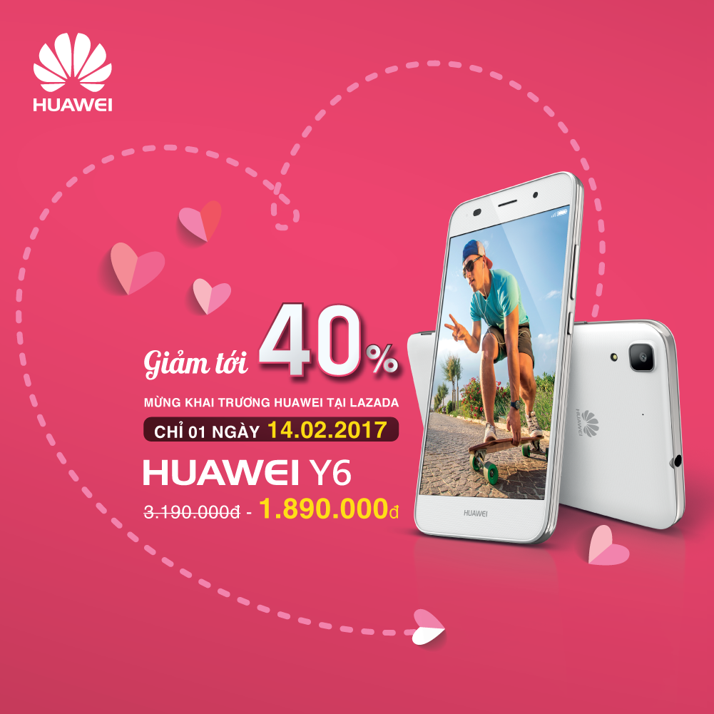 Khuyen mai 50% cho Huawei Y6